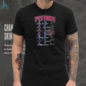 Detroit Pistons NBA Basketball Team Duren Cunningham Harris Robinson Players Signatures T Shirt