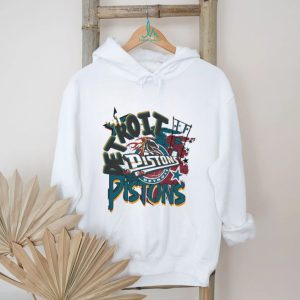 Detroit Pistons Vintage Horse Head Logo Distressed Graphic T Shirt