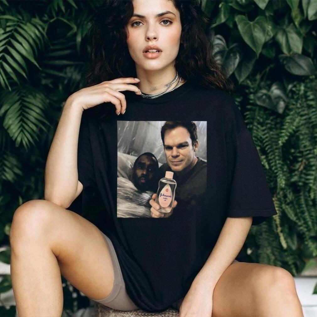 Dexter Morgan and P. Diddy Baby Oil Parody Meme T Shirt Dexter Morgan and P. Diddy Baby Oil Parody Meme T Shirt