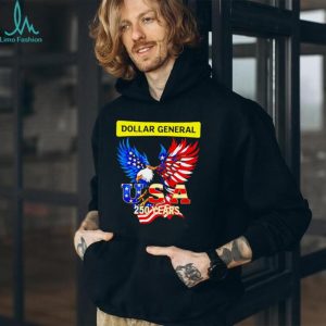 Dollar General USA 250 Years Patriotic Eagle Graphic T Shirt