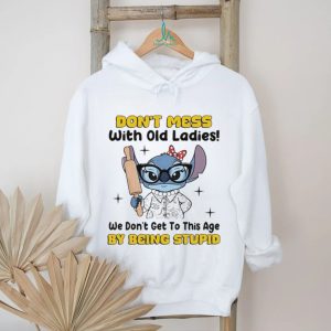 Don't Mess With Old Ladies Funny Grandma Alien Character Shirt