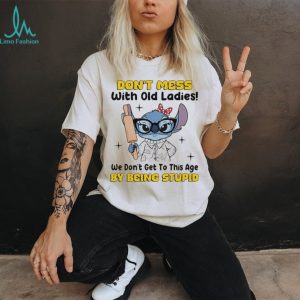 Don't Mess With Old Ladies Funny Grandma Alien Character Shirt