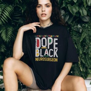 Dope Black Neurosurgeon African Pattern Typography T Shirt