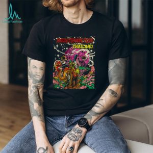 Duran Vornak Tour Thailand Elephant Alien Art Graphic T Shirt