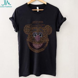 Fozzie Bear Wocka Typography Text Portrait Graphic T Shirt