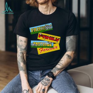 Friends Family Football Forever Retro Cartoon Style Sport T Shirt