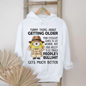 Funny Getting Older Eyesight Detective Graphic Cartoon T Shirt