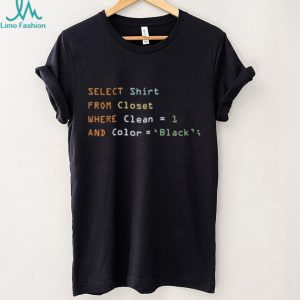 Funny SQL Coding Programmer Database Developer T Shirt