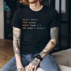 Funny SQL Coding Programmer Database Developer T Shirt