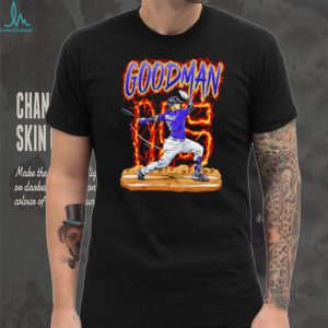 Goodman 15 Baseball Batter Flame T Shirt