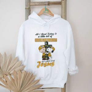 Green Bay Packers Charlie Brown Snoopy Faith Jesus T Shirt