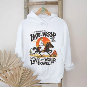 Hate The World Travel The Globe Samurai Motivation T Shirt