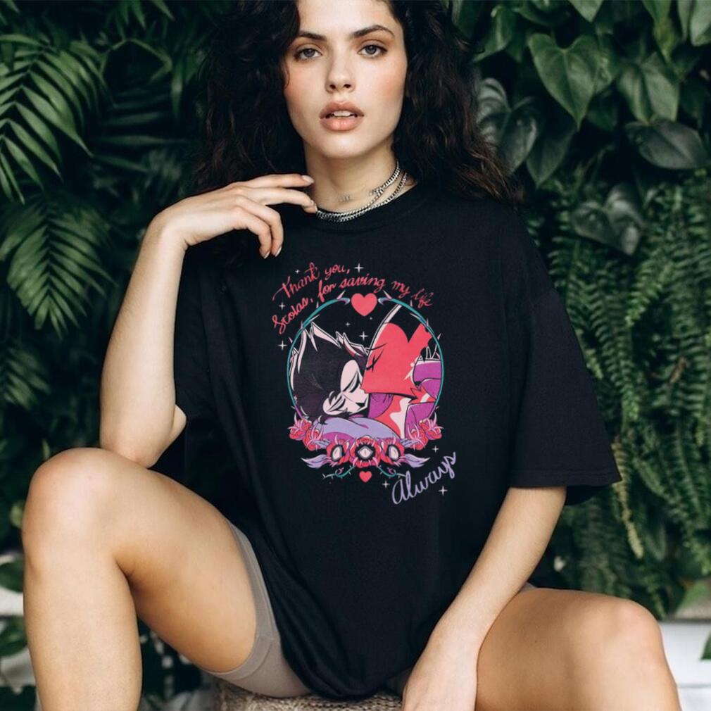 Hazbin Hotel Stolas and Blitz Romantic Quote Graphic T Shirt Hazbin Hotel Stolas and Blitz Romantic Quote Graphic T Shirt