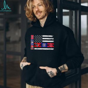 Houston Sports Teams American Flag Distressed Graphic T Shirt