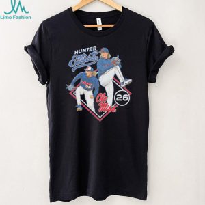 Hunter Elliott Ole Miss Baseball Star T Shirt