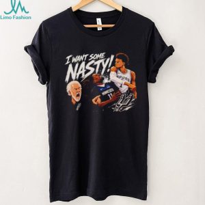 I Want Some Nasty Coach Pop & Victor Wembanyama Spurs T Shirt