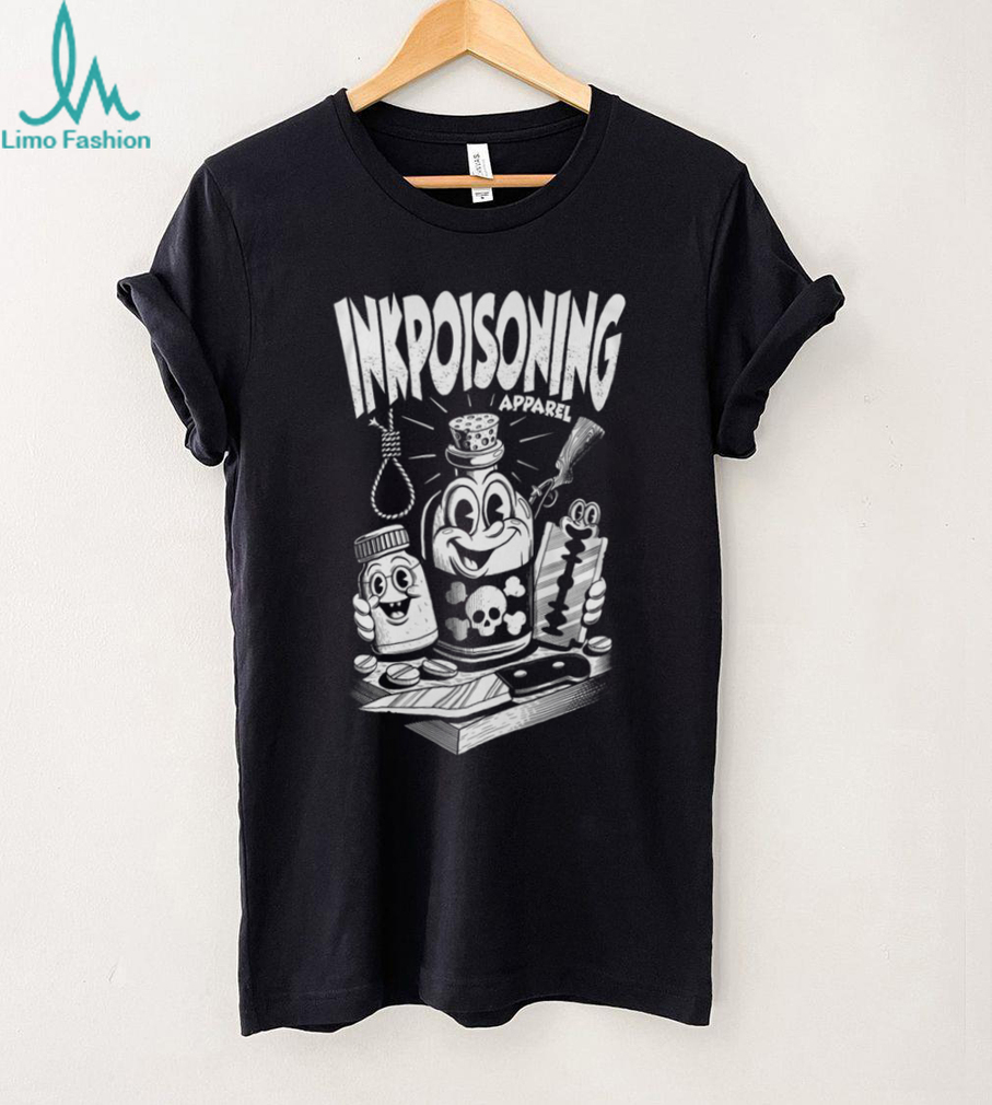 Inkpoisoning Apparel Vintage Cartoon Poison Bottle Graphic Streetwear T Shirt Inkpoisoning Apparel Vintage Cartoon Poison Bottle Graphic Streetwear T Shirt