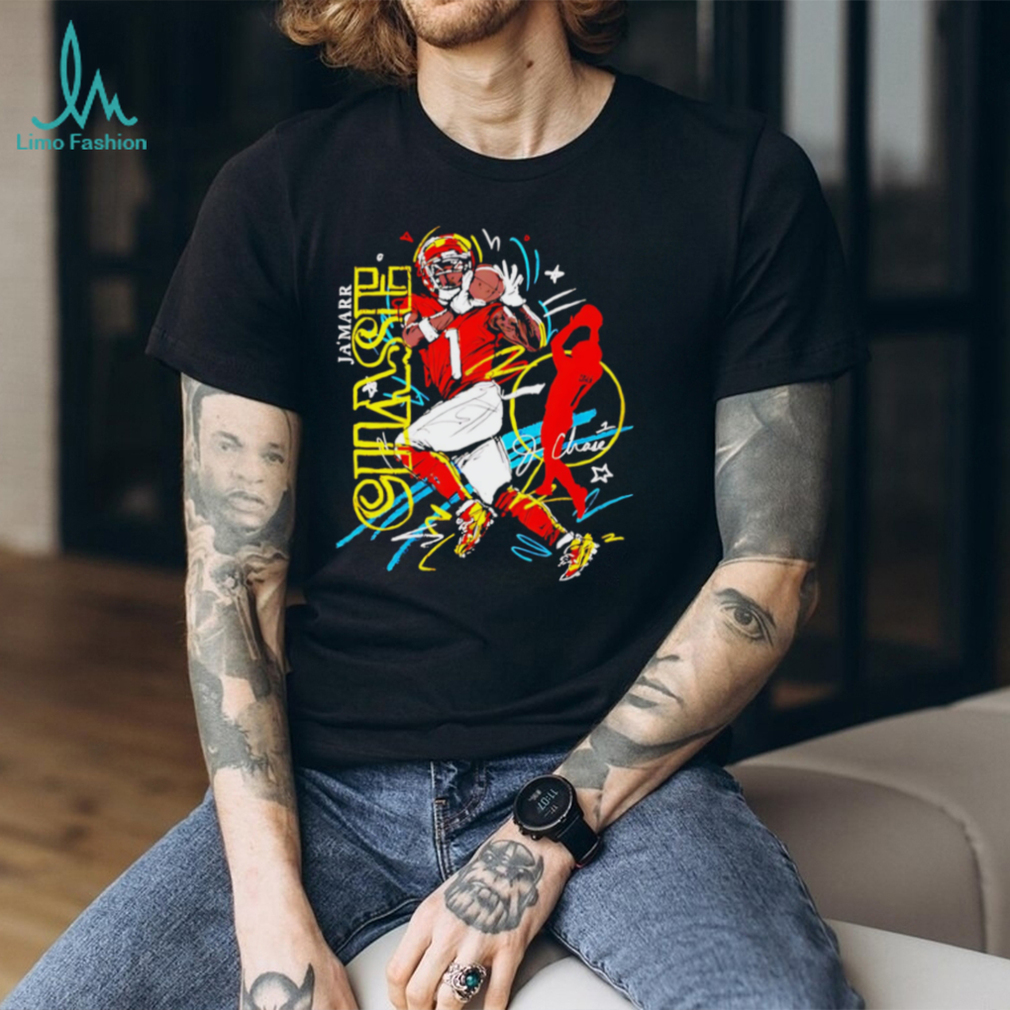 Ja’Marr Chase Bengals Football Abstract Art Graphic T Shirt Ja’Marr Chase Bengals Football Abstract Art Graphic T Shirt