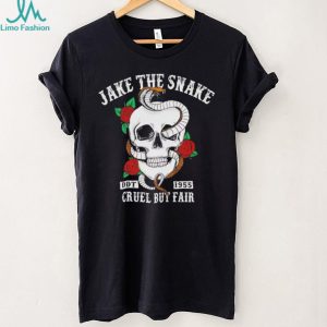 Jake The Snake DDT 1955 Cruel But Fair Skull T Shirt