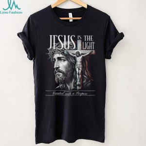 Jesus Is The Light Religious Cross Faith T Shirt