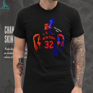 Karl Anthony Towns New York 32 Cigar Smoking Basketball Shirt