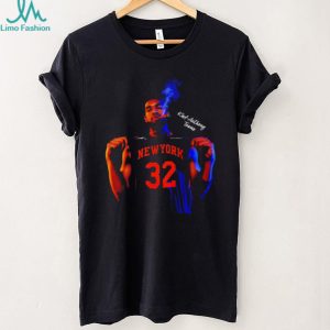 Karl Anthony Towns New York 32 Cigar Smoking Basketball Shirt