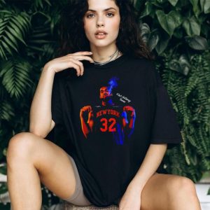 Karl Anthony Towns New York 32 Cigar Smoking Basketball Shirt