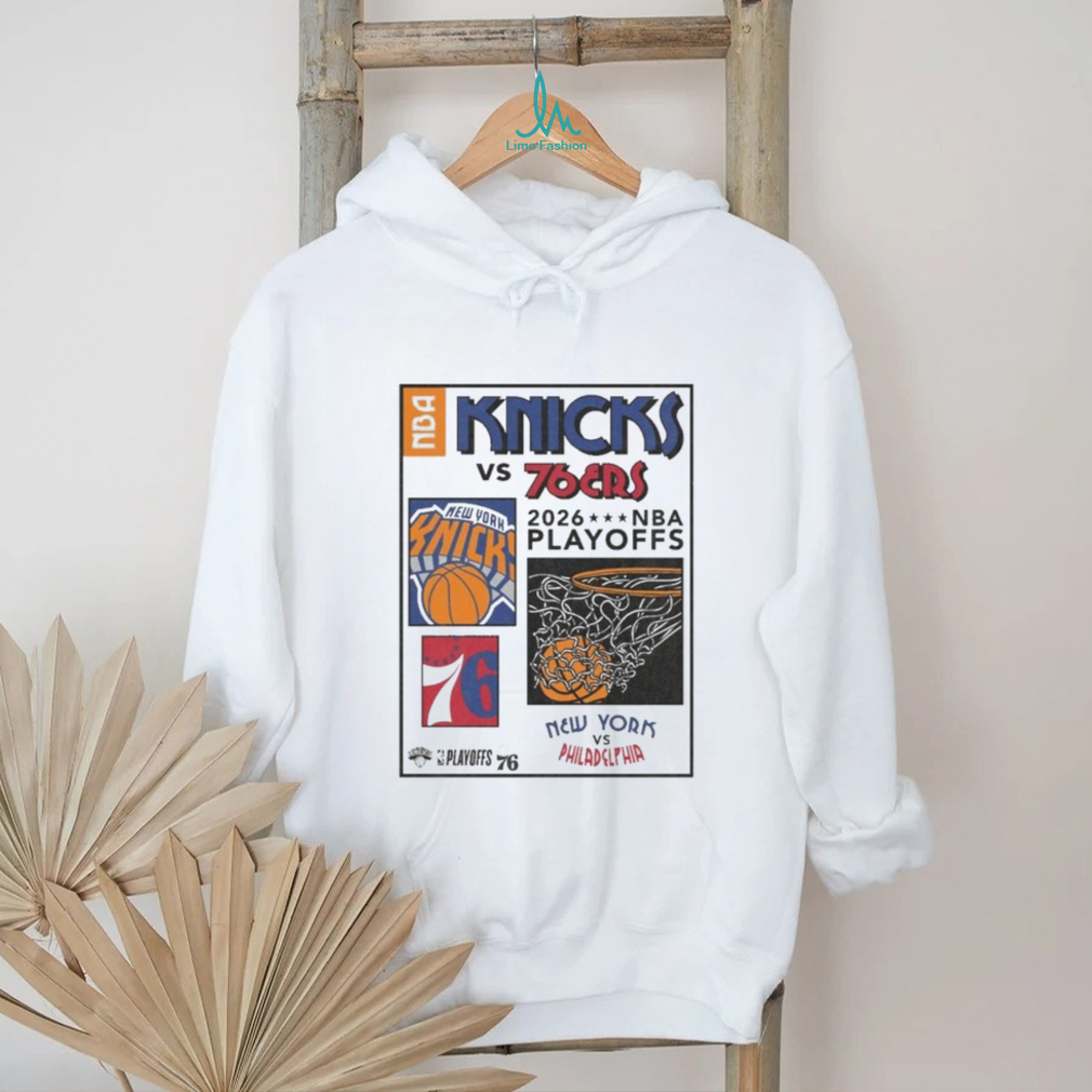 Knicks vs 76ers 2026 NBA Playoffs Matchup Graphic T Shirt Knicks vs 76ers 2026 NBA Playoffs Matchup Graphic T Shirt