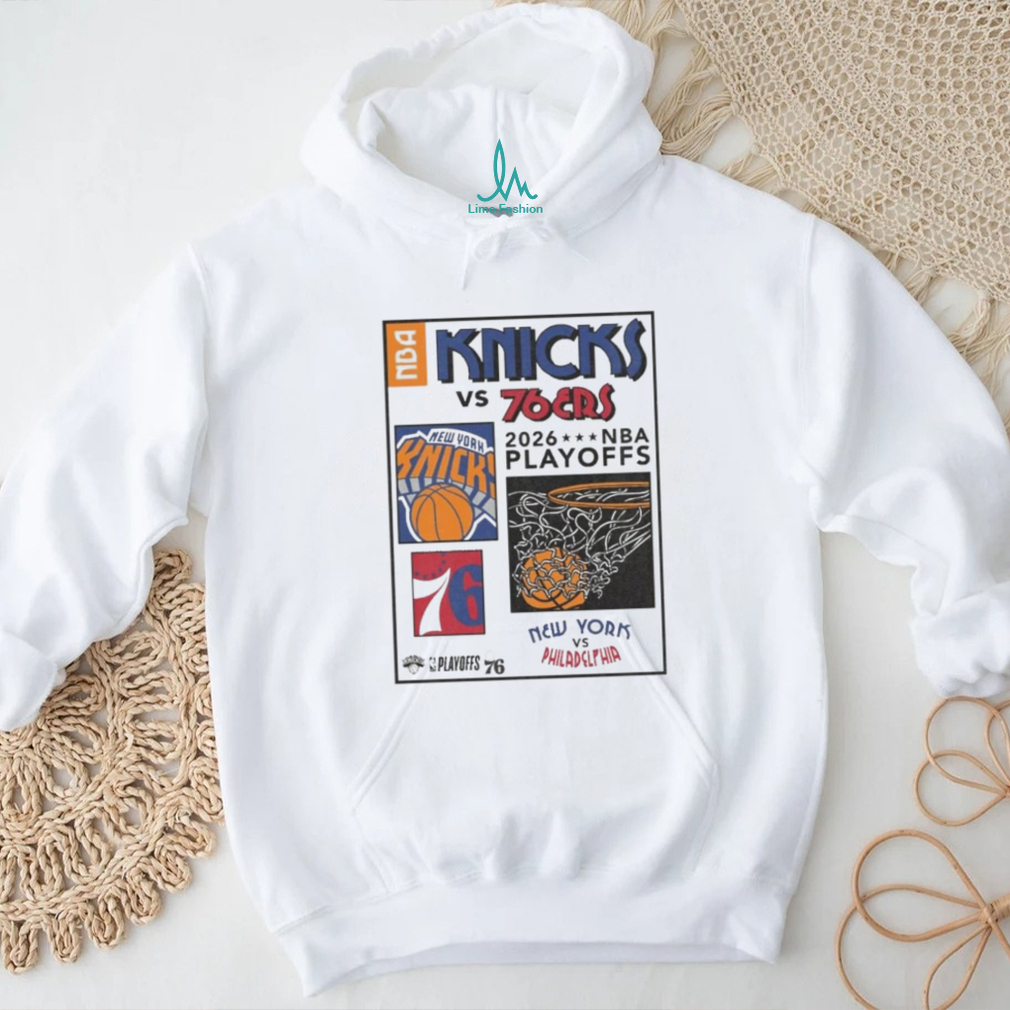 Knicks vs 76ers 2026 NBA Playoffs Matchup Graphic T Shirt Knicks vs 76ers 2026 NBA Playoffs Matchup Graphic T Shirt