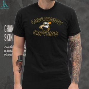 Lake County Captains Baseball Mascot Retro Sports T Shirt