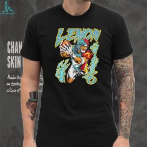 Lemon 6 Football Player Flame Neon Athletic T Shirt