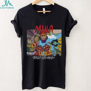 MWA Straight Outta Mayhem Muppets Hip Hop Parody Graphic T Shirt