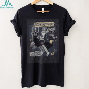 Marvel Ghost Spider Web Head Comic Book Action Graphic T Shirt