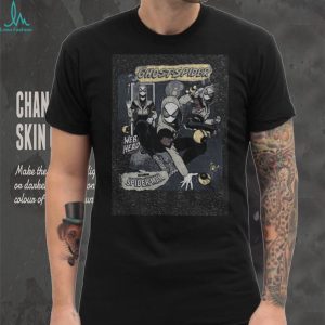 Marvel Ghost Spider Web Head Comic Book Action Graphic T Shirt