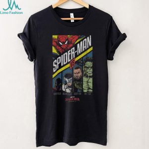 Marvel Spider Man vs The Hulk Comic Book Villain Battle T Shirt (1)