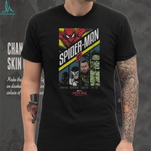 Marvel Spider Man vs The Hulk Comic Book Villain Battle T Shirt (1)