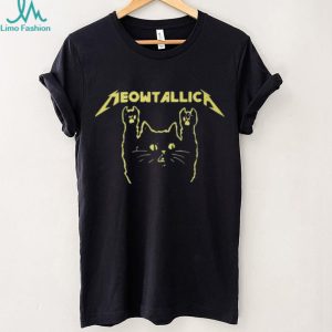 Meowtallica Heavy Metal Cat Logo Music Band Graphic T Shirt