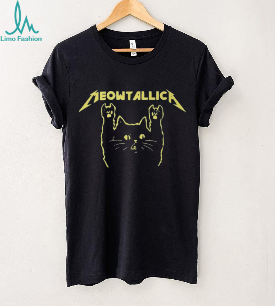 Meowtallica Heavy Metal Cat Logo Music Band Graphic T Shirt Meowtallica Heavy Metal Cat Logo Music Band Graphic T Shirt