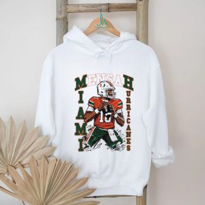 Miami Hurricanes Mensah 10 Football Action Player T Shirt