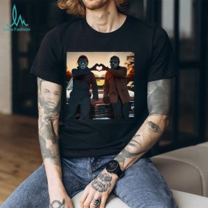 Michael Myers and Jason Voorhees Heart Hands Bromance T Shirt