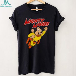 Mighty Mouse Flying Superhero Retro Classic Cartoon T Shirt