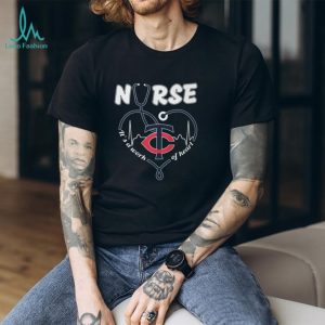 Minnesota Twins Nurse T Shirt MLB Baseball It's a Work of Heart Nursing T Shirt