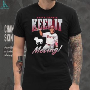 Mississippi State Baseball Bryce Chance Keep It Moving Bulldog T Shirt