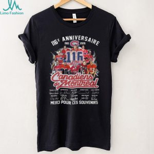 Montreal Canadiens 116th Anniversary Legends Signatures T Shirt