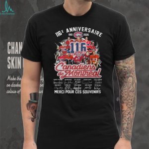 Montreal Canadiens 116th Anniversary Legends Signatures T Shirt
