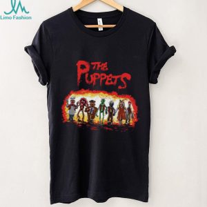 Muppets Gang Vintage Horror Movie Poster Style Graphic T Shirt