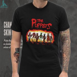 Muppets Gang Vintage Horror Movie Poster Style Graphic T Shirt