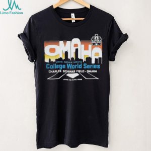 NCAA Men College World Series Omaha 2026 Charles Schwab Field Dark Shirt