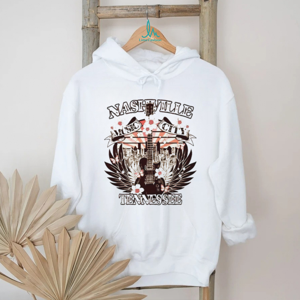 Nashville Music City Tennessee Guitar Skyline Travel T Shirt Nashville Music City Tennessee Guitar Skyline Travel T Shirt