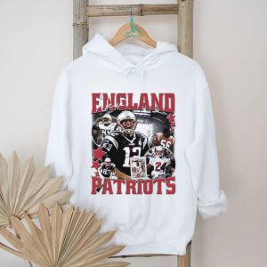 New England Patriots Tom Brady Retro Football Graphic T Shirt